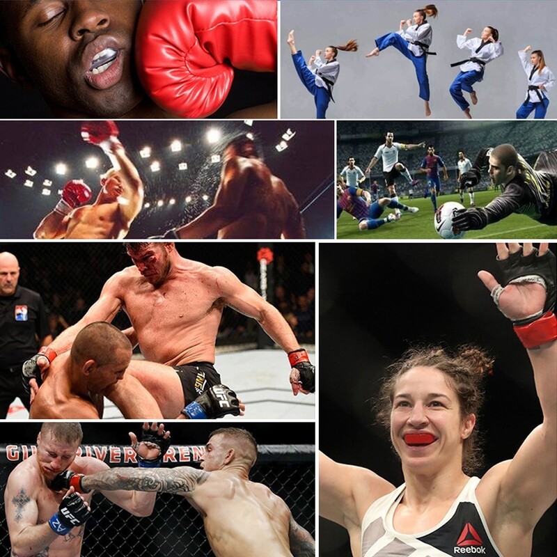 WOSWEIR Sport Protecție bucală EVA Protector pentru dinți Copii Adulti Apărător bucal pentru dinți Protecție Baschet Rugby Box Karate