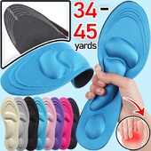 Branțuri de masaj tăiabile 4D Ameliorează durerea Tampoane moale din spumă cu memorie pentru pantofi Suport pentru arc Inserții de pernă pentru picioare, respirabile, anti-miros