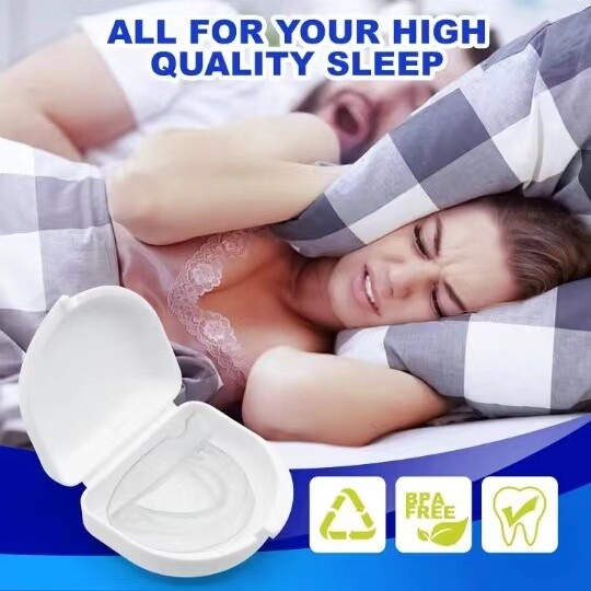 1 buc anti sforăit Stop Grinding Piesa bucală anti sforăit apărător pentru gură Modelare personalizată și ajustare reglabilă cu carcasă de depozitare