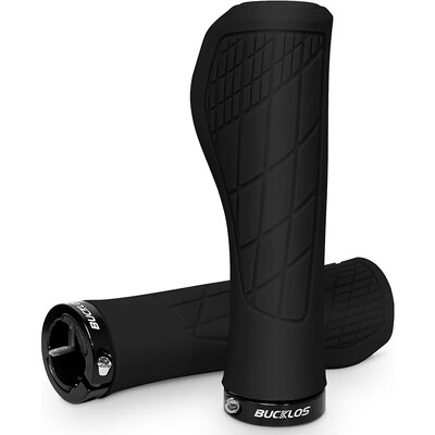 BUCKLOS Mânere pentru ghidon MTB Ergonomic, confortabil, pentru bicicletă de munte, Mânere Lokc pentru bicicletă, din cauciuc moale, pentru ghidon, Accesorii pentru biciclete