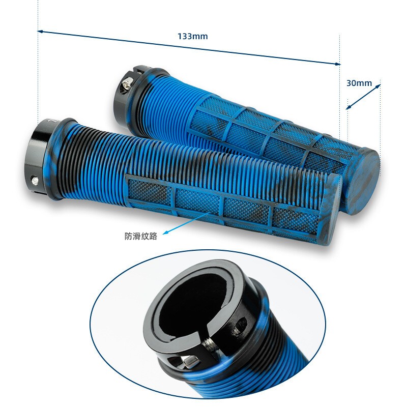 1 pereche de mânere TPR pentru ghidon de bicicletă Capăt de bară anti-alunecare Confortabil la mâna MTB Ciclism Odihnă de mână cu absorbție a șocurilor Piese de mânere pentru bicicletă