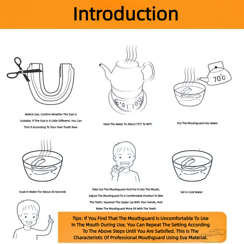 Apărător de gură pentru sport box profesional MMA Muay Thai Set de protecție pentru dinți pentru luptă pentru copii, dinți pentru adulți