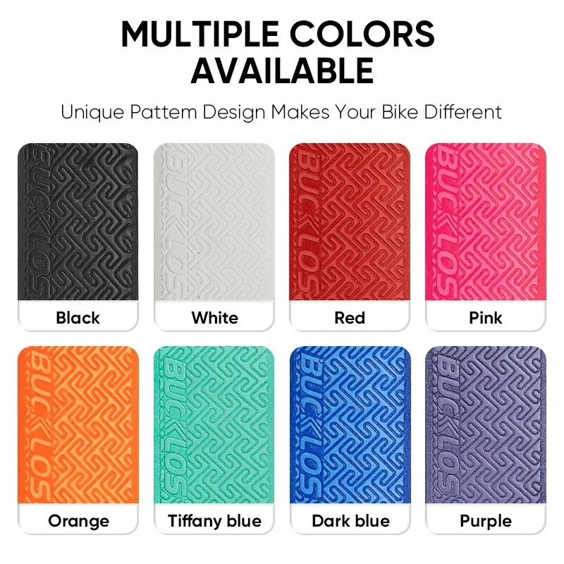 BUCKLOS benzi pentru biciclete de drum, rezistente la șocuri, ultraușoare, pentru mâner pentru ciclism, învelișuri pentru curele, înfășurate, respirabile, pentru ghidon de bicicletă, mufă fără bară