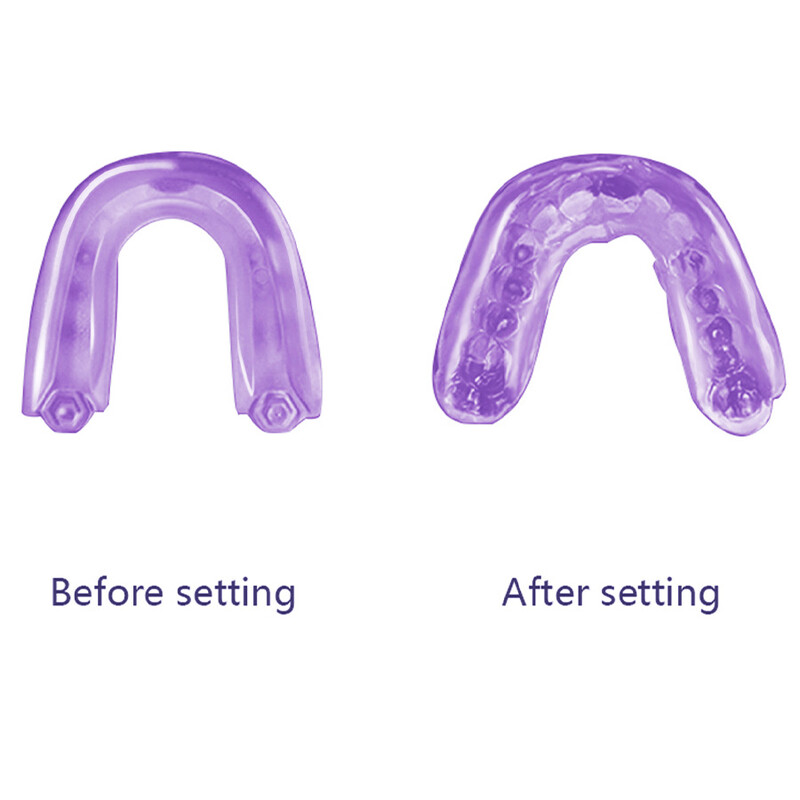 (Trebuie să se înmoaie în apă fierbinte, să se încălzească și să se formeze înainte de utilizare) Bretele de box, antrenament Sanda, apărătoare dentare, aparat dentar, cutie cadou