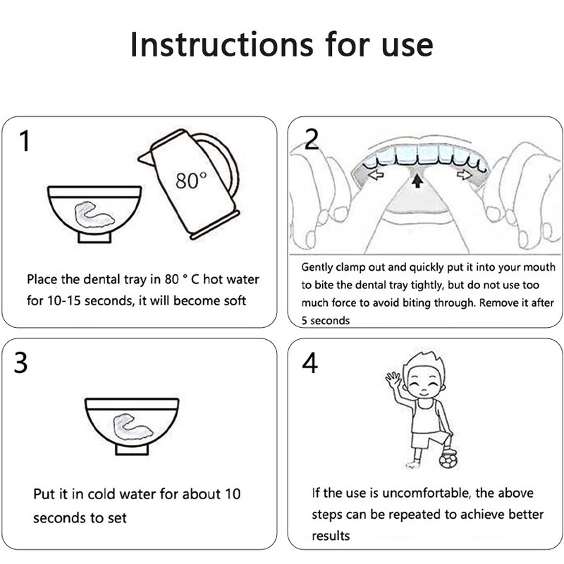 (Trebuie să se înmoaie în apă fierbinte, să se încălzească și să se formeze înainte de utilizare) Bretele de box, antrenament Sanda, apărătoare dentare, aparat dentar, cutie cadou