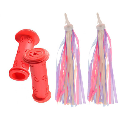 1 pereche de mânere de cauciuc pentru ghidon pentru bicicletă, anti-alunecare, pentru copii, fete, băieți