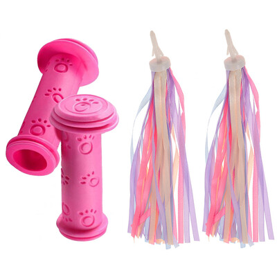 1 pereche de mânere de cauciuc pentru ghidon pentru bicicletă, anti-alunecare, pentru copii, fete, băieți