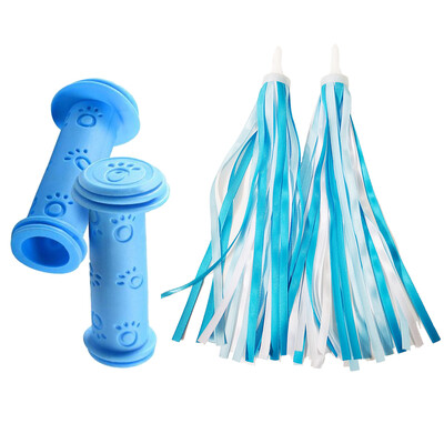 1 pereche de mânere de cauciuc pentru ghidon pentru bicicletă, anti-alunecare, pentru copii, fete, băieți