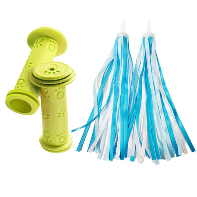 1 pereche de mânere de cauciuc pentru ghidon pentru bicicletă, anti-alunecare, pentru copii, fete, băieți