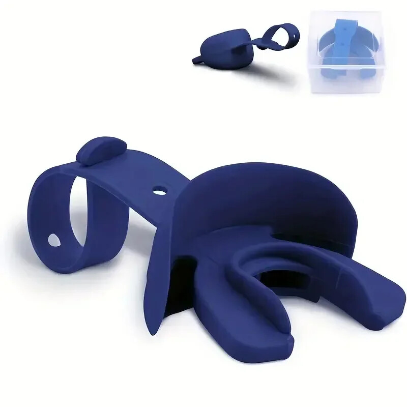 1vnt Futbolo burnos apsauga su styginėmis regbio TPR burnos apsauga dviguba apsauga su burnos apsaugos dėklu Sportinė apsauginė įranga