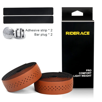 Bandă de ghidon de bicicletă Cu 2 dopuri de bară PU EVA Tenacitate ridicată Anti-alunecare Absorbție a șocurilor Respirabilă Bicicletă de drum Curele cu roți fixe