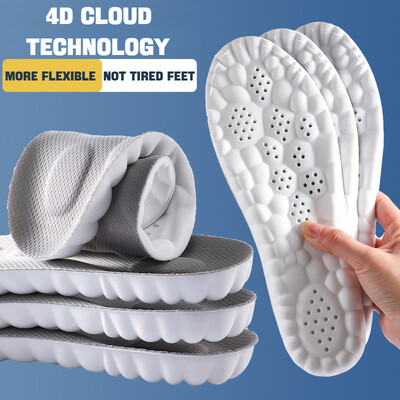 1 pereche 4D moale fasciită plantară branț Pantofi branțuri pentru picioare Suport arc Inserții ortopedice Tampoane sport cu absorbție a șocurilor