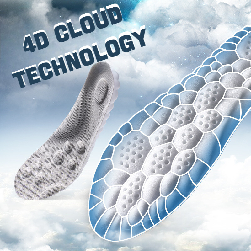1 pereche 4D moale fasciită plantară branț Pantofi branțuri pentru picioare Suport arc Inserții ortopedice Tampoane sport cu absorbție a șocurilor