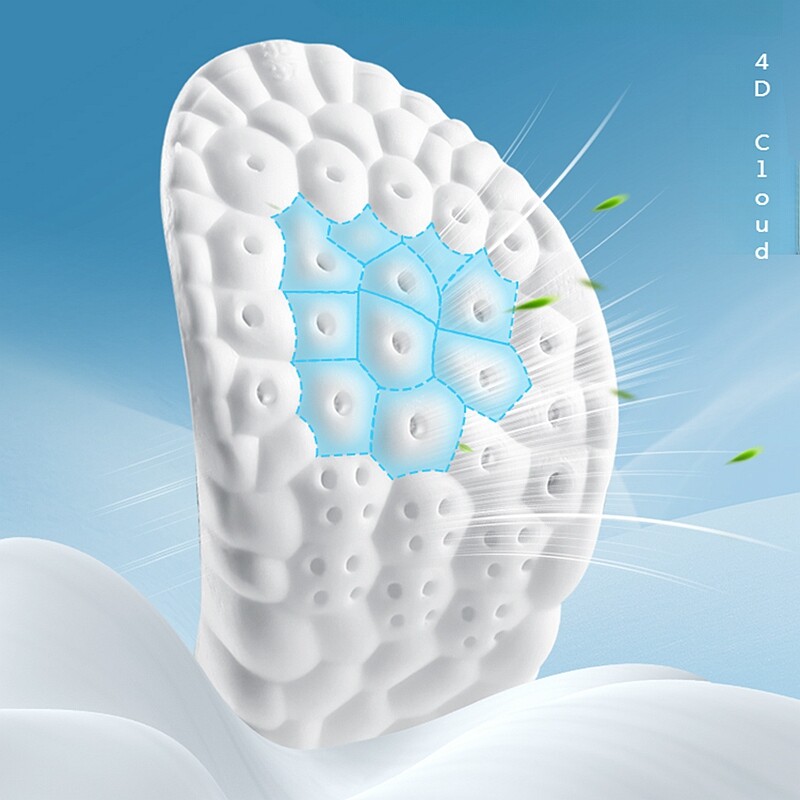 1 pereche 4D moale fasciită plantară branț Pantofi branțuri pentru picioare Suport arc Inserții ortopedice Tampoane sport cu absorbție a șocurilor