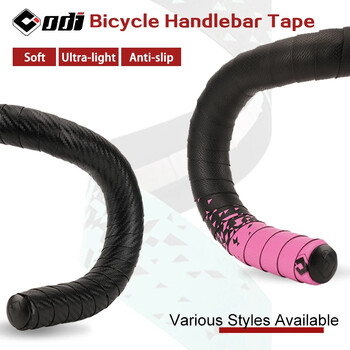 ODI Road Bike Bar Tape Εξαιρετικά ελαφρύ ιμάντα τιμονιού ποδηλάτου ντεγκραντέ Αναπνεύσιμο PU EVA Αντιολισθητική λαβή ζώνης Απορρόφηση κραδασμών