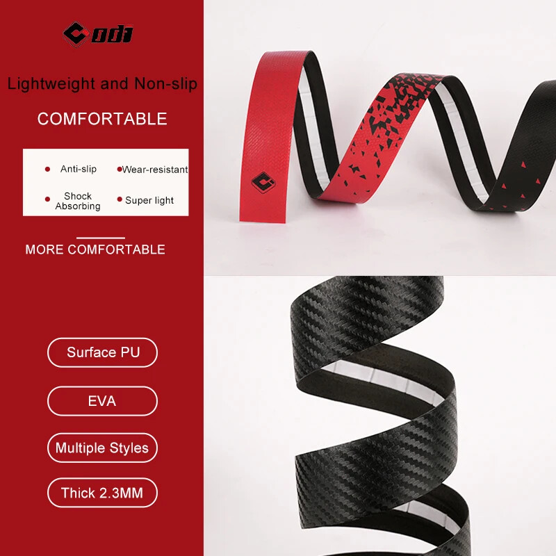 Banda de bară pentru bicicletă de drum ODI, cu gradient ultra-ușoară, curea pentru ghidon de bicicletă, respirabilă, PU EVA, mâner anti-alunecare, centură de absorbție a șocurilor