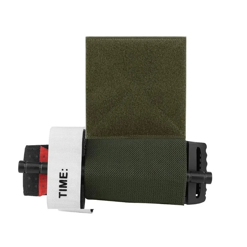 Suport pentru garou elastic 1/2 buc cu cârlig și buclă, în aer liber, husă EDC, purtător pentru plăci, suport pentru piept, centură, suport pentru depozitare EMT