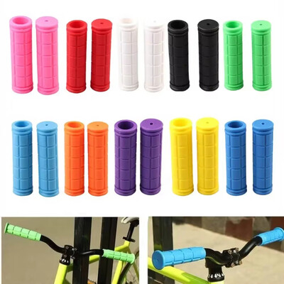 1 pair velosipēda stūres rokturi, pretslīdēšanas velosipēda roktura stieņa rokturi Gumijas pārsegi Fiksēta pārnesuma BMX MTB kalnu velosipēdu piederumi