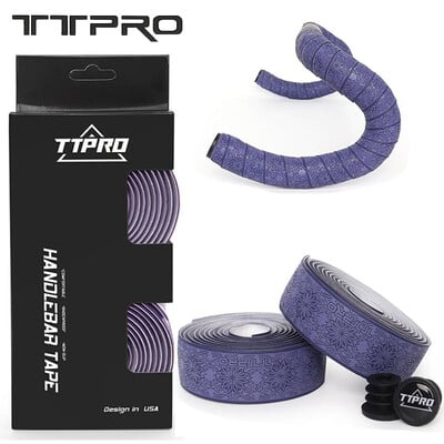 TTPRO Anti Ski Snowflake Pattern Velosipēdu lente šosejas grants velosipēdam Mīksta pretvibrācijas stūres lente