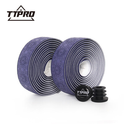 Bandă de bicicletă TTPRO cu model de fulgi de zăpadă anti schi pentru bicicletă de drum cu pietriș Banda moale anti-vibrație pentru ghidon