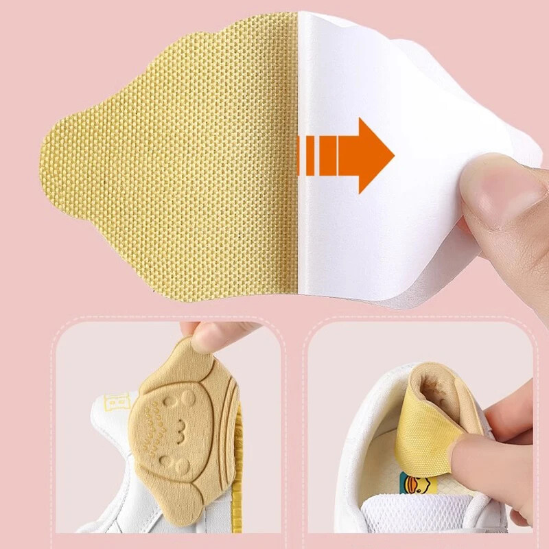 4 buc. Branțuri Plasturi pentru călcâi Pantofi pentru copii Tampă pentru ameliorarea durerii Picioare antiuzură Dimensiune reglabilă Autocolant pentru spate Inserții de pernă Branț