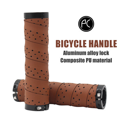 PCycling Mânere de bicicletă Punch PU Confortabil anti-alunecare Absorbție de umiditate Bandă de ghidon MTB Bicicletă de drum Piese de ciclism ultraușoare