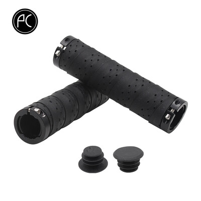 PCycling Mânere de bicicletă Punch PU Confortabil anti-alunecare Absorbție de umiditate Bandă de ghidon MTB Bicicletă de drum Piese de ciclism ultraușoare