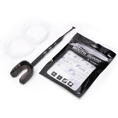 1vnt Sportinio futbolo burnos apsaugas antgalis Futbolo burnos apsaugas su dirželiu futbolo burnos apsaugai