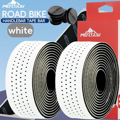 MOTSUV Bandă pentru ghidon de bicicletă Anti-vibrație PU EVA îndoită Ciclism Benzi pentru bicicletă de drum Curse Respirabilă Anti-alunecare Mâner înveliș pentru centură
