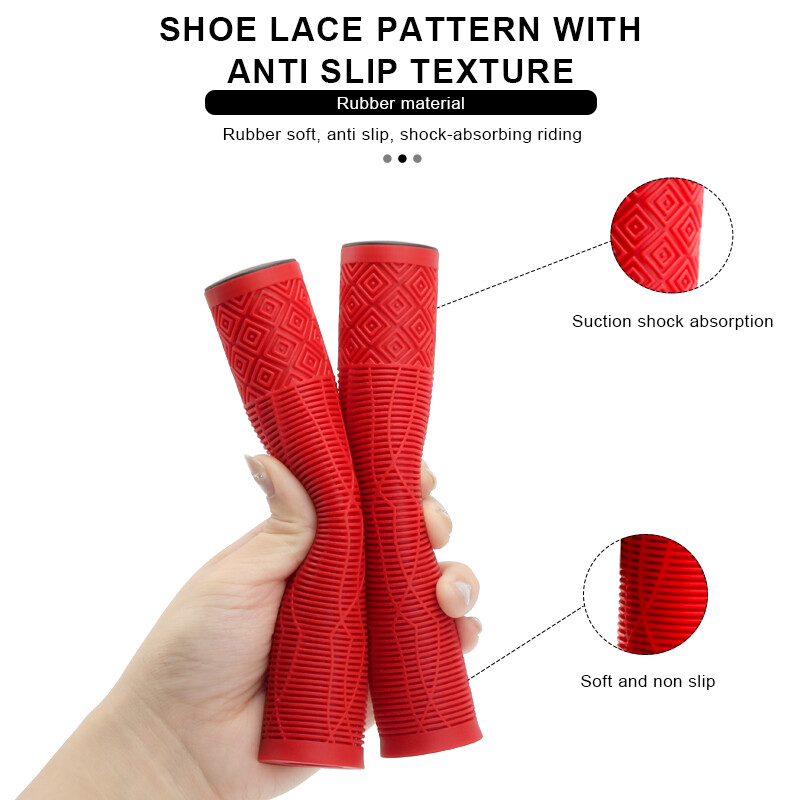 RIDERACE 165mm Mânere de bicicletă alungire, anti-alunecare, cauciuc moale, capac pentru ghidon de bicicletă pentru mâner de 22,2 mm pentru scuter BMX Mtb