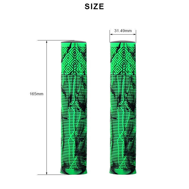 RIDERACE 165mm Mânere de bicicletă alungire, anti-alunecare, cauciuc moale, capac pentru ghidon de bicicletă pentru mâner de 22,2 mm pentru scuter BMX Mtb