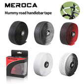 Bandă de ghidon pentru bicicletă de șosea MEROCA cu dop de 2 bare Bandă de ghidon anti-alunecare din silicon, potrivită pentru bicicleta de șosea