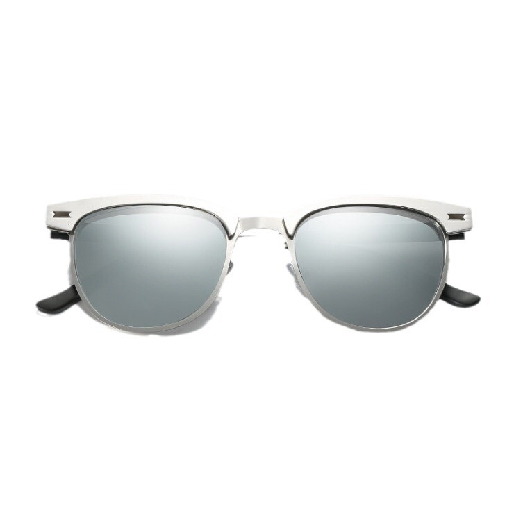 Polarizējošas saulesbrilles vīriešiem Mazs apaļš rāmis Retro Flow saules aizsardzība UV brilles sporta brīvdabas ceļojumu brilles T248