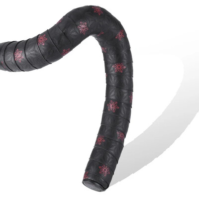 1 pereche bandă de ghidon pentru bicicletă de drum, bandă anti-alunecare pentru ghidon, cu șocuri, cu dopuri de bară, PU, curea de ghidon rezistentă la șocuri.