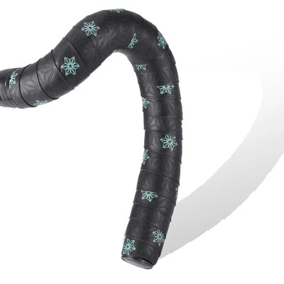 1 pereche bandă de ghidon pentru bicicletă de drum, bandă anti-alunecare pentru ghidon, cu șocuri, cu dopuri de bară, PU, curea de ghidon rezistentă la șocuri.