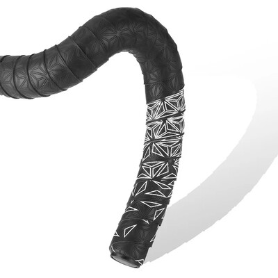 1 pereche bandă de ghidon pentru bicicletă de drum, bandă anti-alunecare pentru ghidon, cu șocuri, cu dopuri de bară, PU, curea de ghidon rezistentă la șocuri.