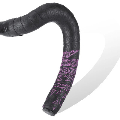 1 pereche bandă de ghidon pentru bicicletă de drum, bandă anti-alunecare pentru ghidon, cu șocuri, cu dopuri de bară, PU, curea de ghidon rezistentă la șocuri.