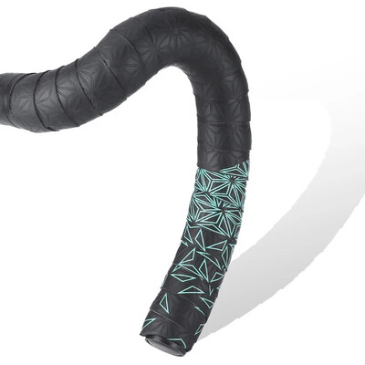 1 pereche bandă de ghidon pentru bicicletă de drum, bandă anti-alunecare pentru ghidon, cu șocuri, cu dopuri de bară, PU, curea de ghidon rezistentă la șocuri.