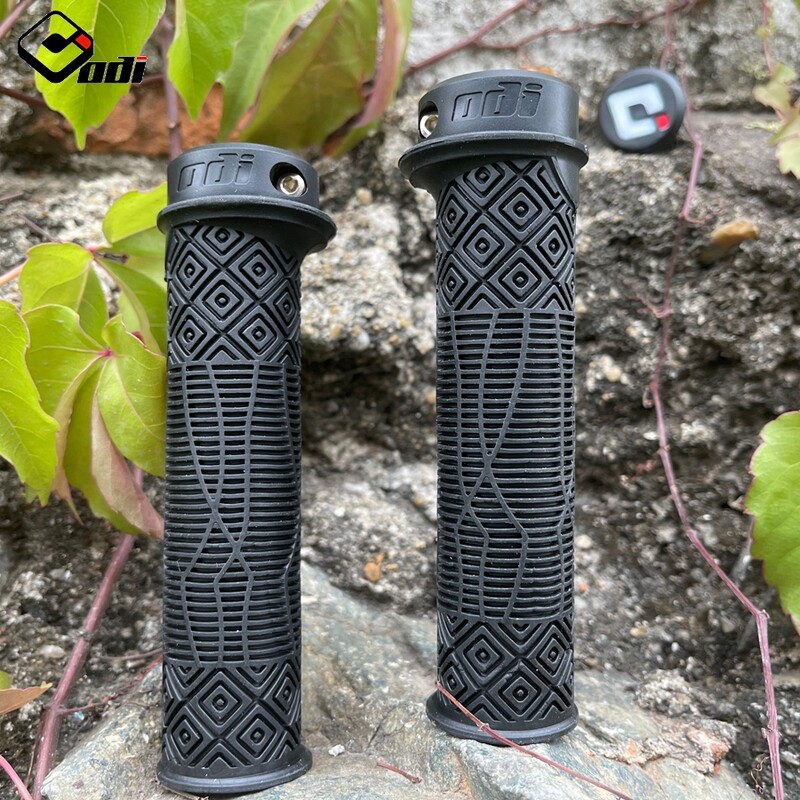 ODI MTB mâner de bicicletă blocat 22,2 MM mânere de ghidon din cauciuc, confortabile, anti-alunecare, potrivire la capăt, pliante, BMX XC, accesorii pentru biciclete de echilibru