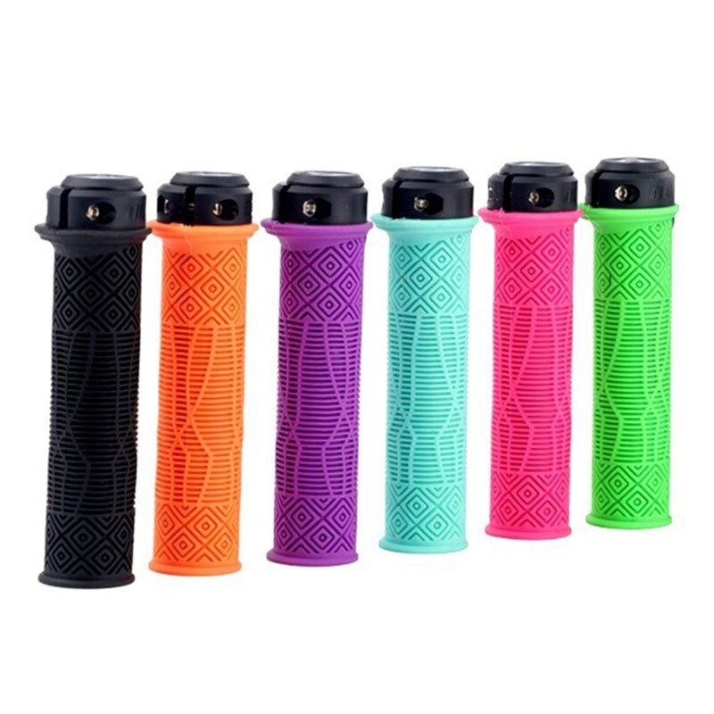 ODI MTB mâner de bicicletă blocat 22,2 MM mânere de ghidon din cauciuc, confortabile, anti-alunecare, potrivire la capăt, pliante, BMX XC, accesorii pentru biciclete de echilibru