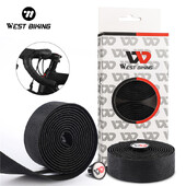 WEST BIKING velosipēda stūres lente, neslīdoša amortizējoša siksna, īpaši viegla riteņbraukšanas siksna, makšķeres MTB šosejas velosipēdu piederumi