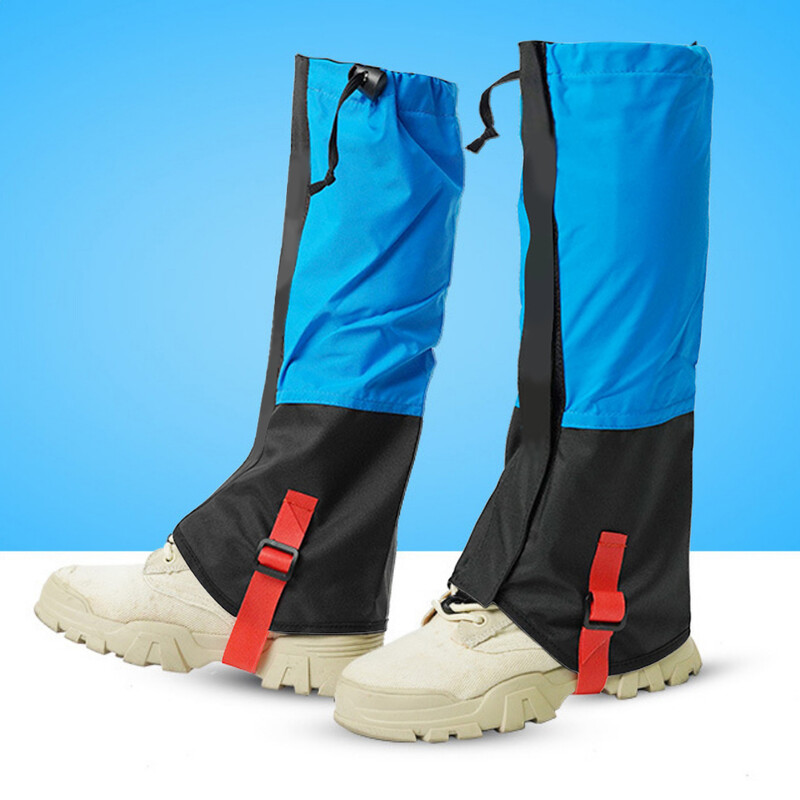 1 pāris ūdensnecaurlaidīgas āra slēpošanas getras bērniem pārgājieniem, braukšanai ar velosipēdu, kāpšanai, medībām, legingiem, getras ziemas kāju potīšu sildīšanai