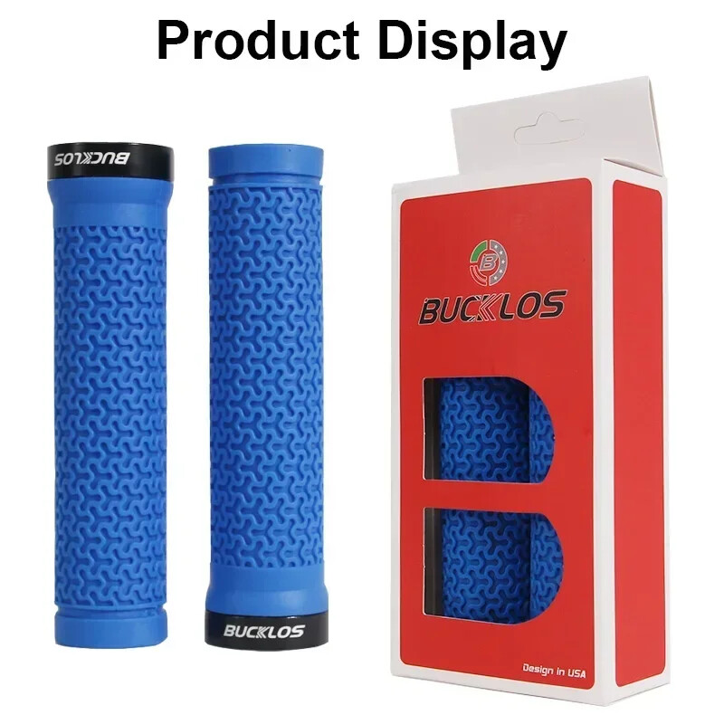 BUCKLOS Ručke za bicikle, zaključavanje na MTB rukohvatima, ručke za amortizaciju udaraca, ručke za bicikle, neklizajuće, ručke za brdske bicikle, meke MTB manžete