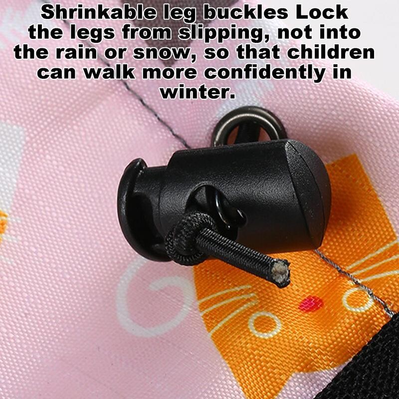 Āra ūdensnecaurlaidīgs sniega getras Regulējams bērnu sniega kāju pārsegs Ūdensnecaurlaidīgi zābaku getras pārgājieniem Medībām pastaigu slēpošanai