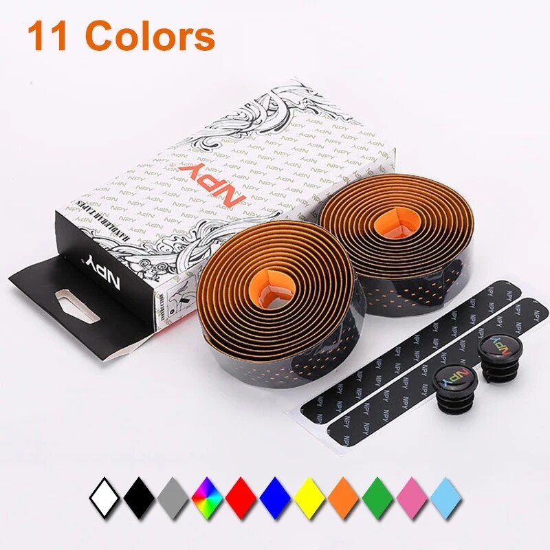 Ceļu velosipēda stieņa lentes velosipēda stūres aptinējs Ērts stūres siksnas rokturi Lentes triecienu absorbējoša stieņa lentes josta šosejas velosipēdam