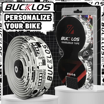 BUCKLOS Ταινία τιμονιού ποδηλάτου δρόμου PU EVA Road Bicycle Drop Bar Tapes Άνετη αντικραδασμική τιμόνι ποδηλασίας Περιτύλιγμα ανταλλακτικά ποδηλάτου