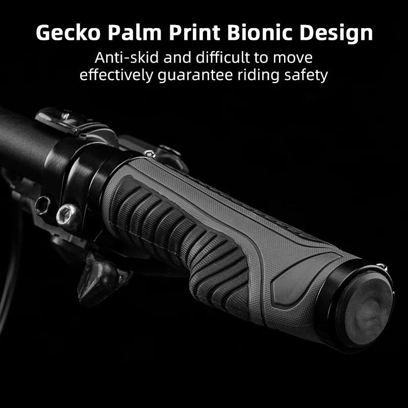 2024. gada jauni ROCKBROS velosipēda rokturi MTB šosejas velosipēda dubultās bloķēšanas gumijas stūres rokturi, pretslīdēšanas triecienu absorbējoši velosipēda rokturi