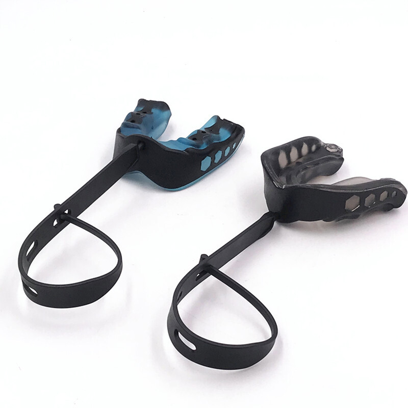 Dantų apsauga su dirželiu nuo išnirimo krepšinio dantų apsaugos priemonė Futbolo burnos apsauga jaunimui suaugusiems