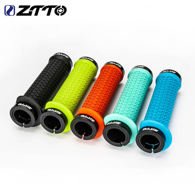 ZTTO MTB Dual Lock Grips Augstas kvalitātes mīkstas gumijas neslīdošs stūres rokturis, pievelciet bloķēšanu AG32 AG15 AG34 kalnu velosipēda ergonomika