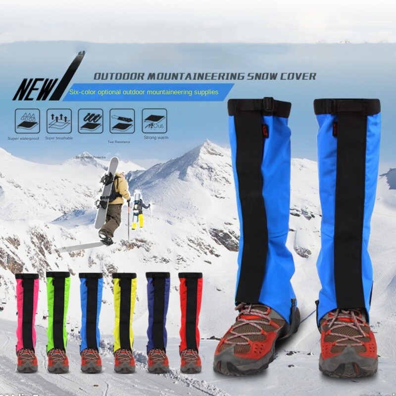 2Gb ūdensizturīgi kāju getras elpojoši regulējami sniega zābaku getras pārgājieniem alpīnisma slēpošanai ūdens izturīgs kāju aizsargs